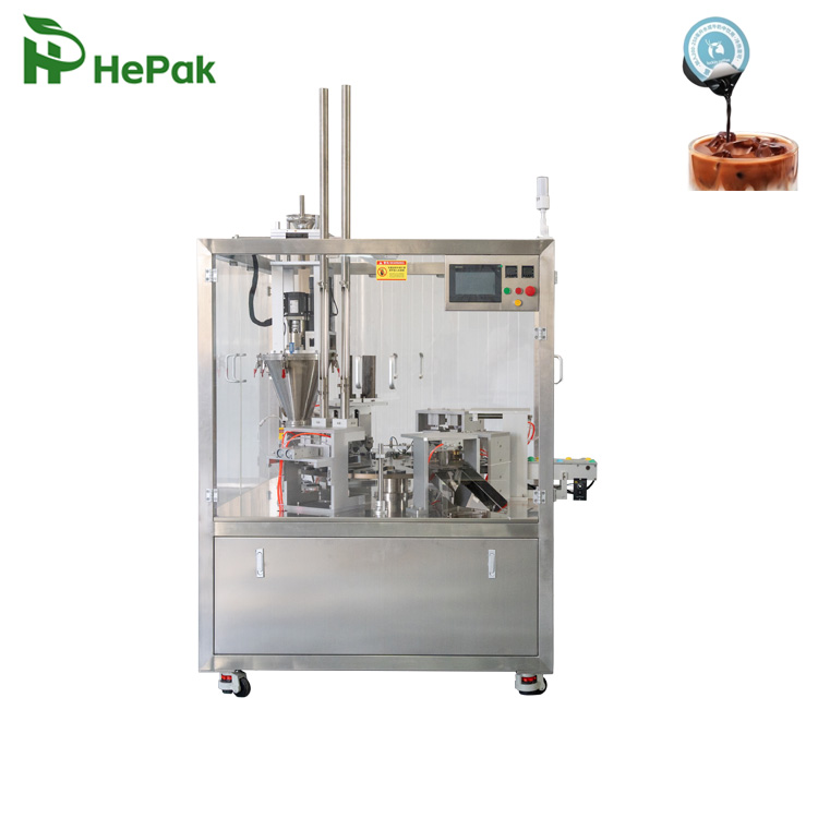 Automatic Liquid Coffee Cup Filling Machine 4800 Cups/Hour High-Speed Packaging System